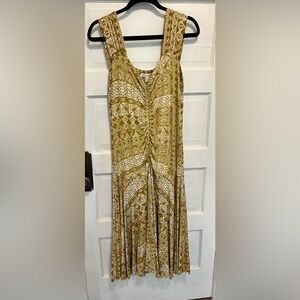 Silksense Bucko Santa Fe Boho Print Dress Size L